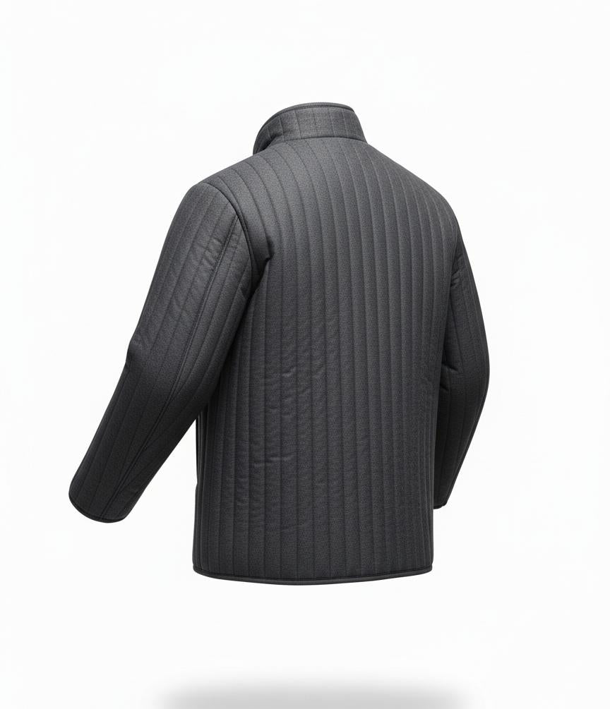 Men's Gray Quilted Liner Jacket