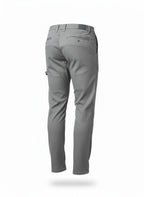 Men's Gray Slim-Fit Work Chinos