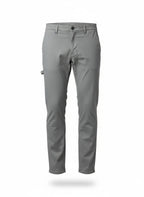 Men's Gray Slim-Fit Work Chinos