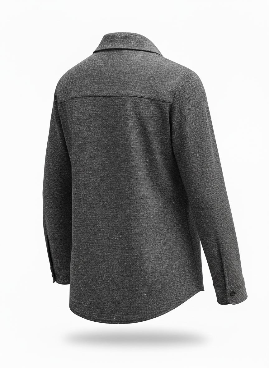 Men's Gray Speckled Donegal Shirt