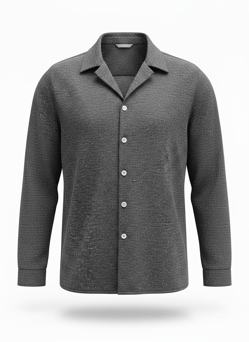 Men's Gray Speckled Donegal Shirt