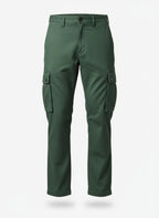 Men's Green Heavy Twill Cargo Pants