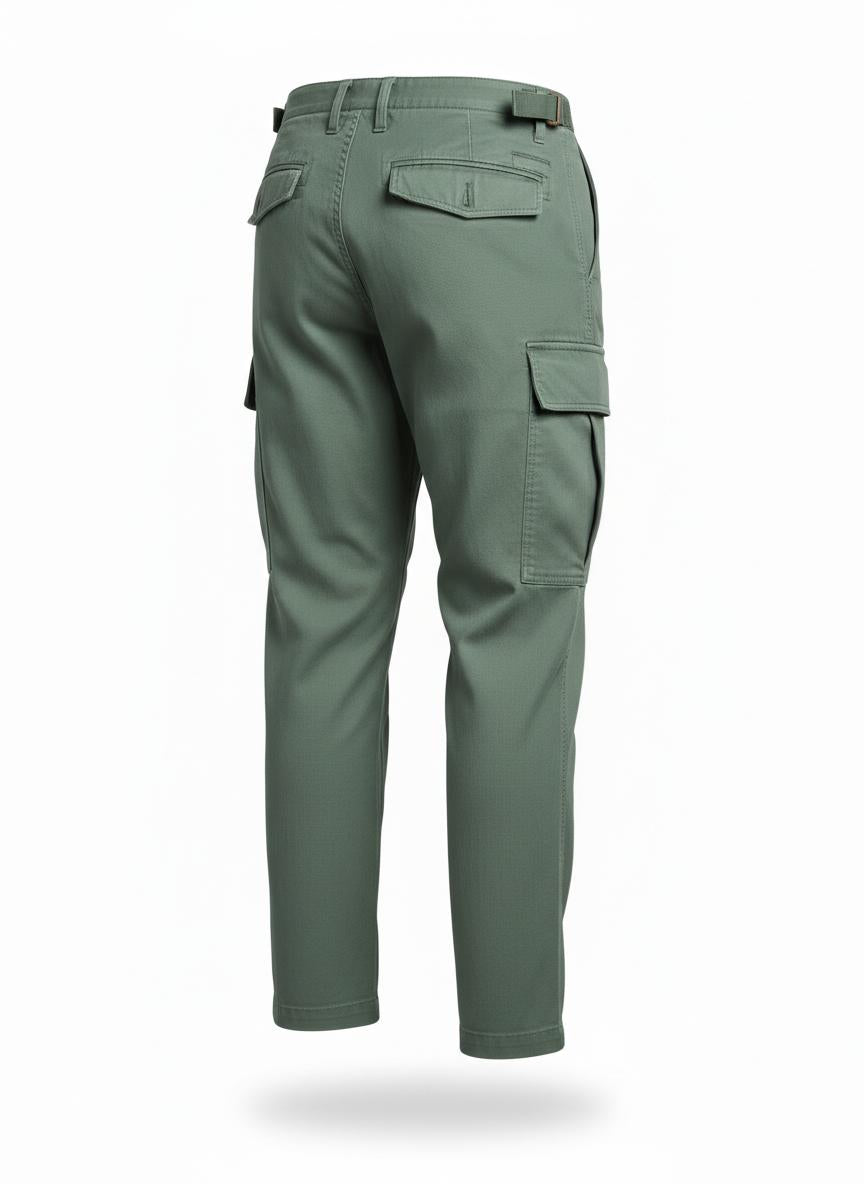 Men's Green Relaxed Fit Fatigue Pants