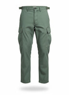 Men's Green Relaxed Fit Fatigue Pants
