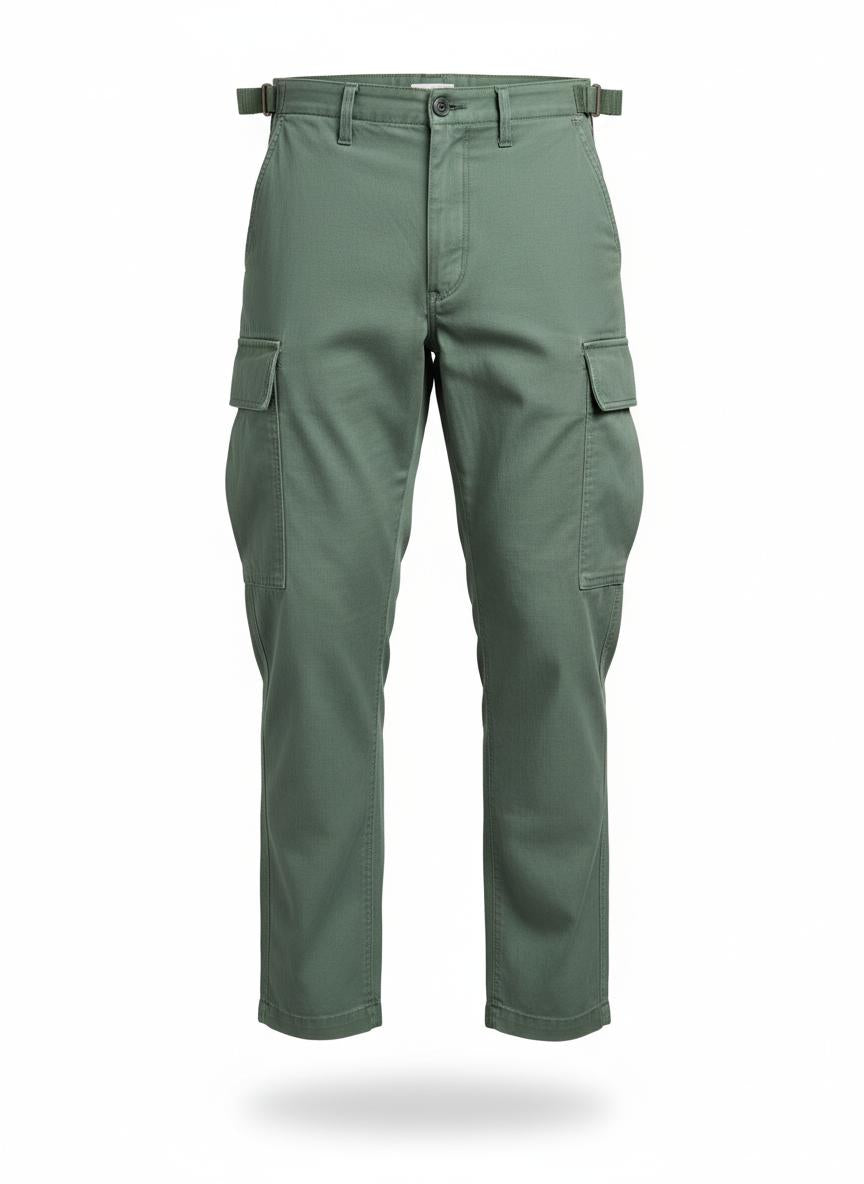 Men's Green Relaxed Fit Fatigue Pants