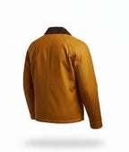 Men's Yellow Waxed Canvas Deck Jacket